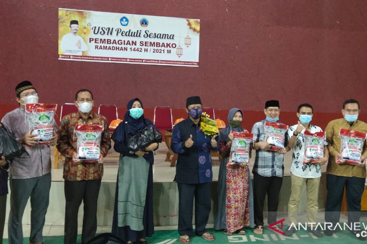 USN Kolaka Peduli bagikan Sembako Ramadhan