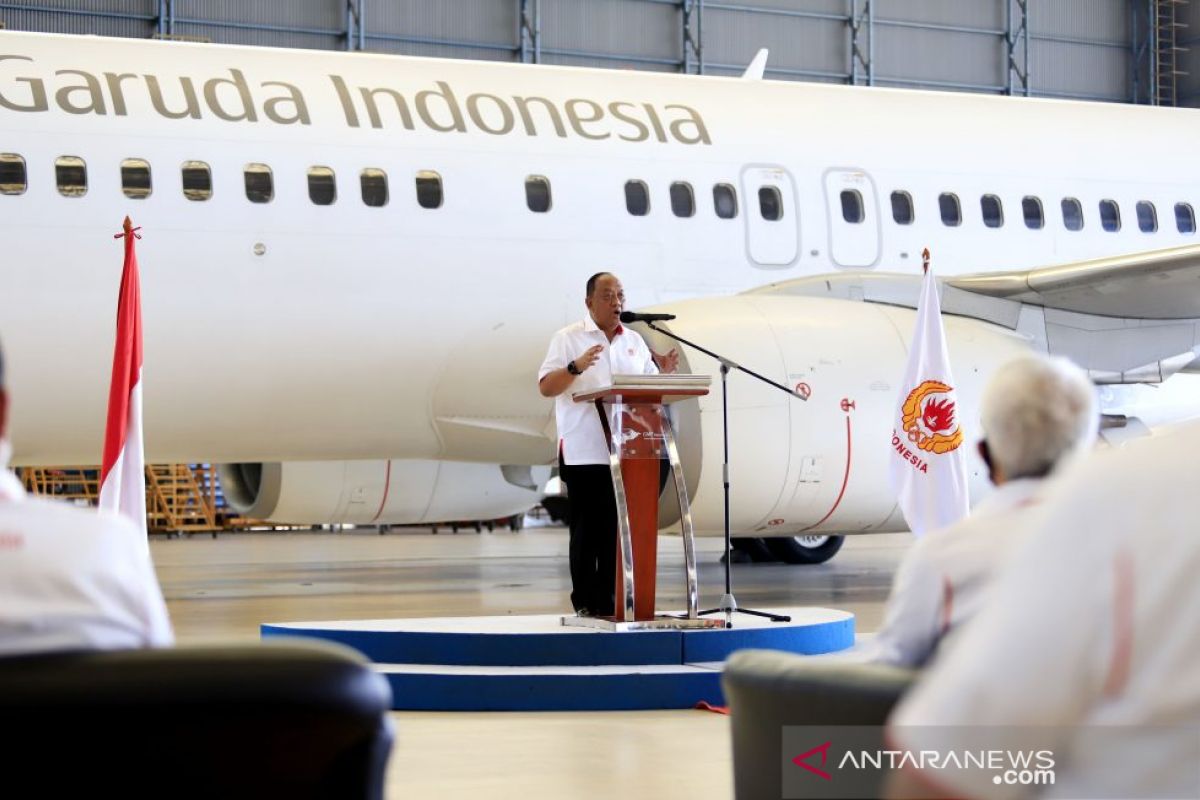 Garuda Indonesia resmi menjadi maskapai penerbangan kontingen Indonesia