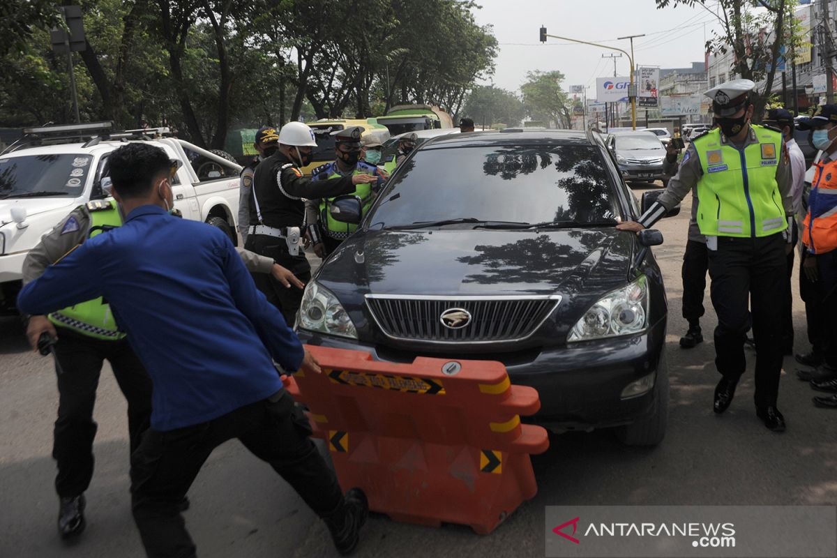 Polisi pastikan tak ada kendaraan menerobos masuk sejak larangan mudik