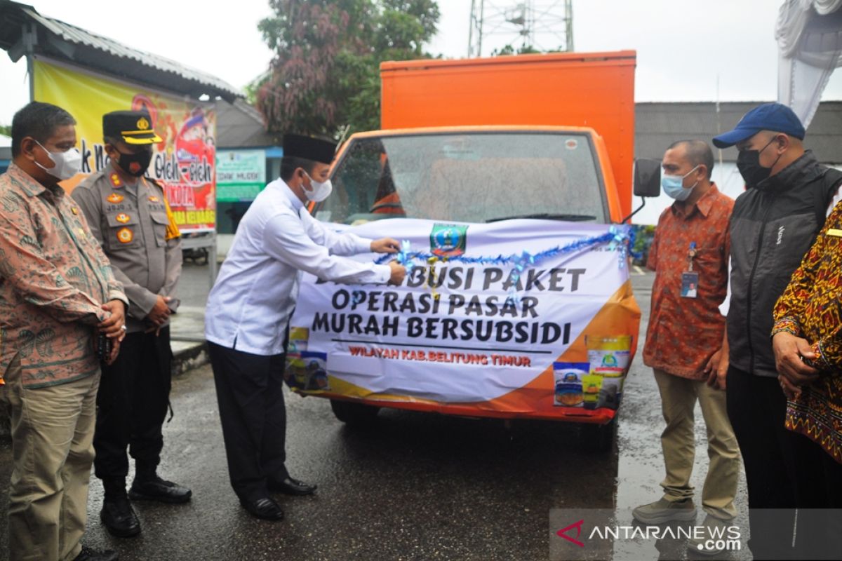 Pemkab Belitung Timur salurkan 8.605 paket sembako bersubsidi