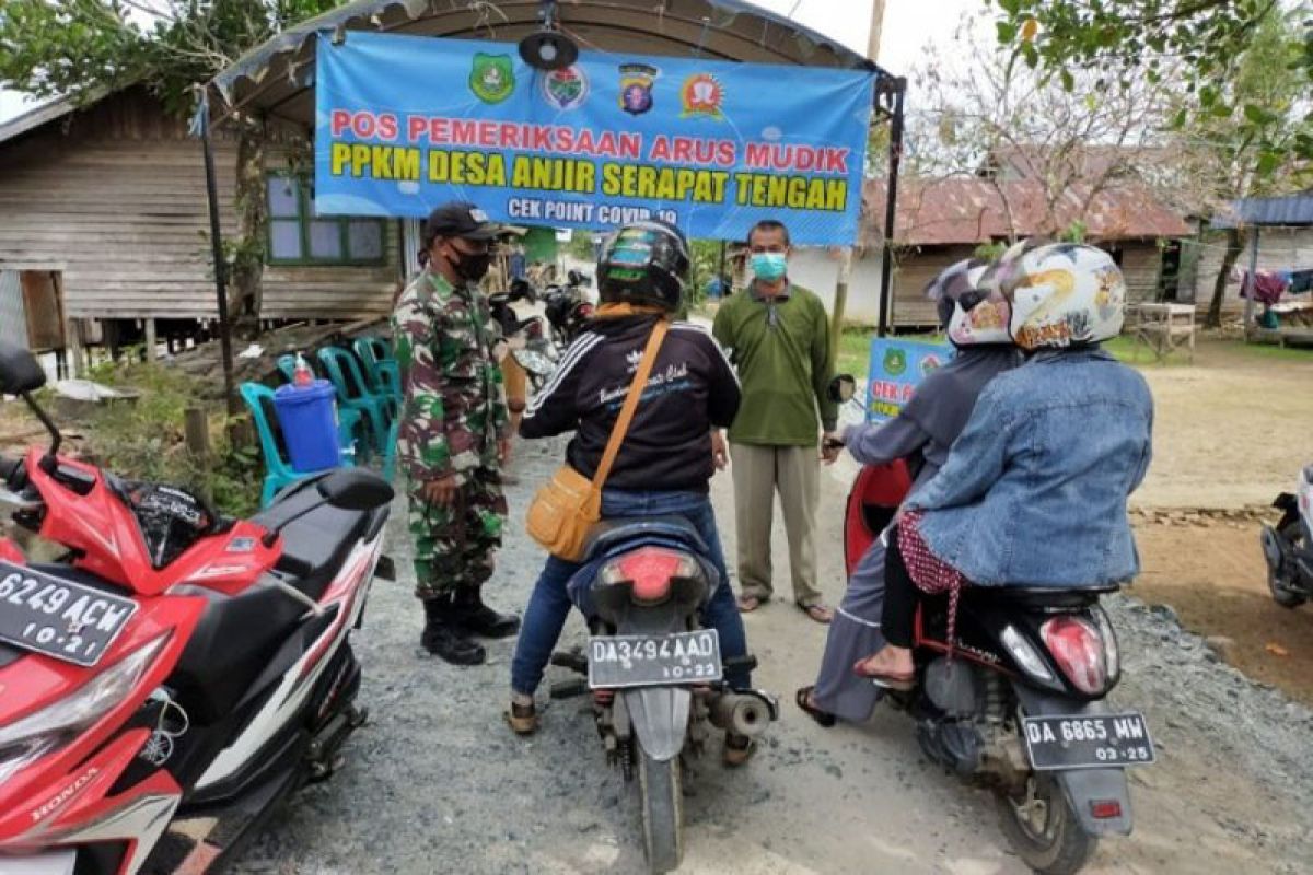 'Jalan tikus' pun dijaga petugas di perbatasan Kalteng-Kalsel