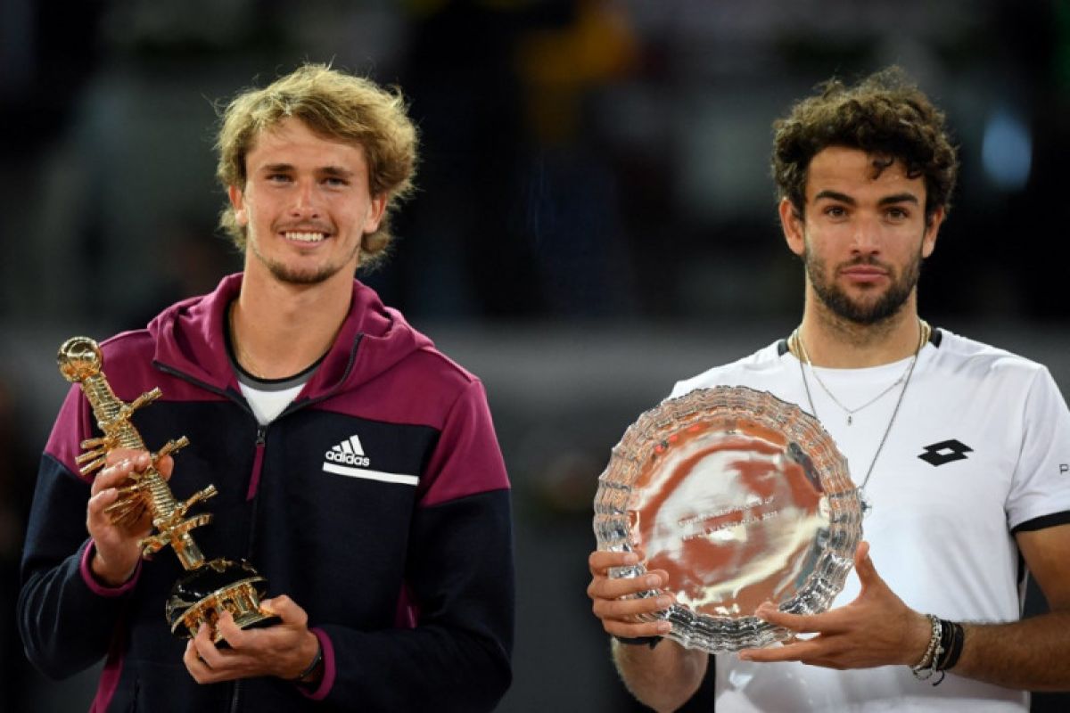 Tenis, Zverev juarai Madrid Open kedua kalinya dengan kalahkan Berrettini