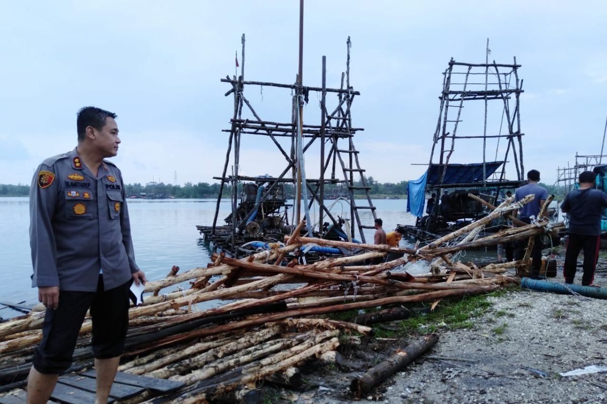 Polisi Bangka Tengah tertibkan praktik penambangan bijih timah ilegal