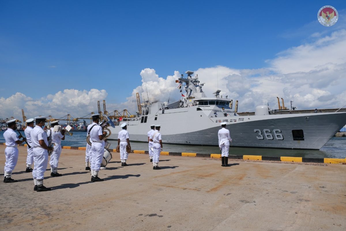 KRI Sultan Hasanuddin-366 singgah di Kolombo usai jalankan misi damai