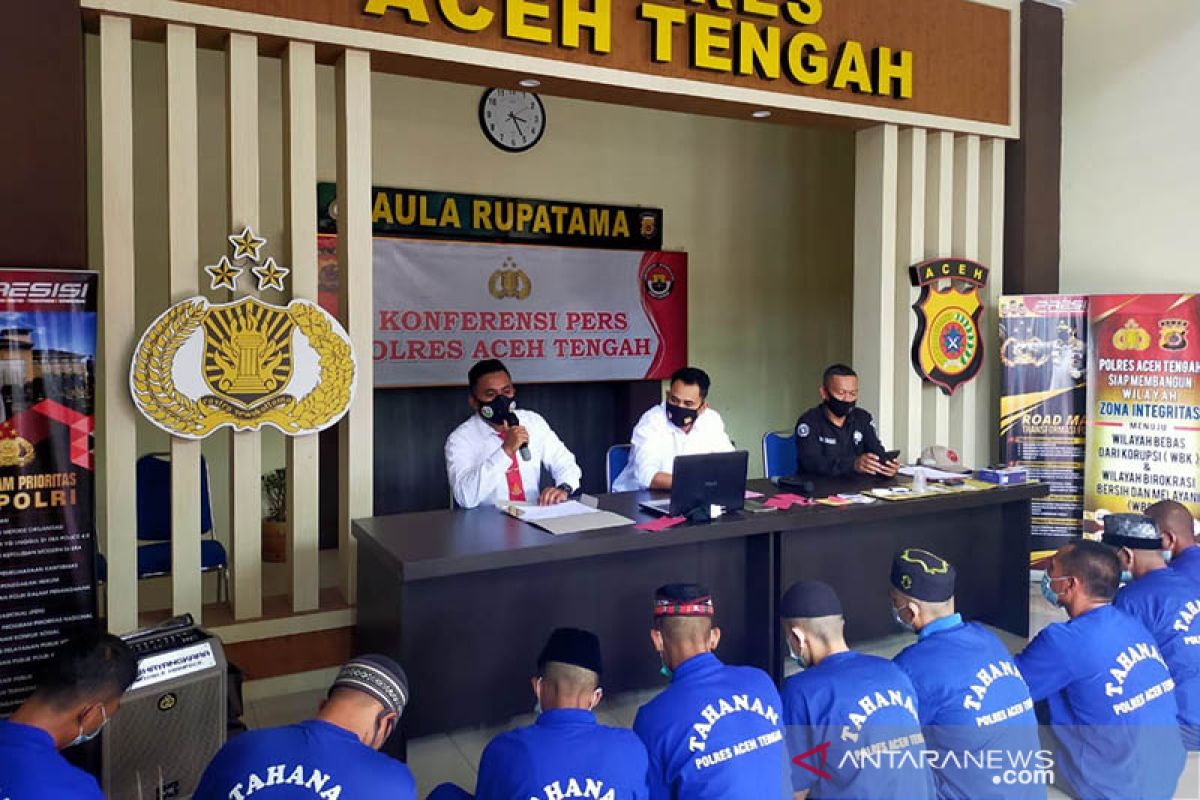 Polisi ringkus pengedar dan pemakai narkoba di Aceh Tengah