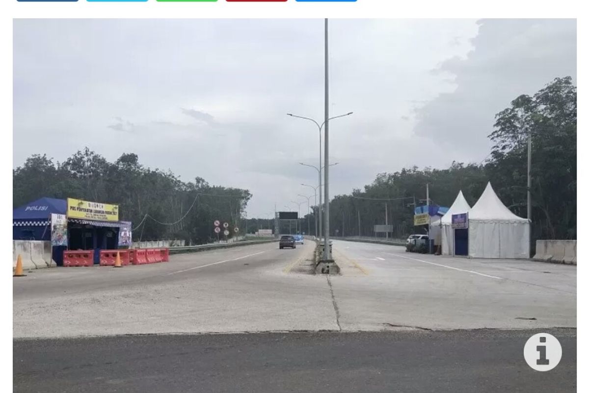 Arus kendaraan di ruas Tol Terpeka alami penurunan 42 persen