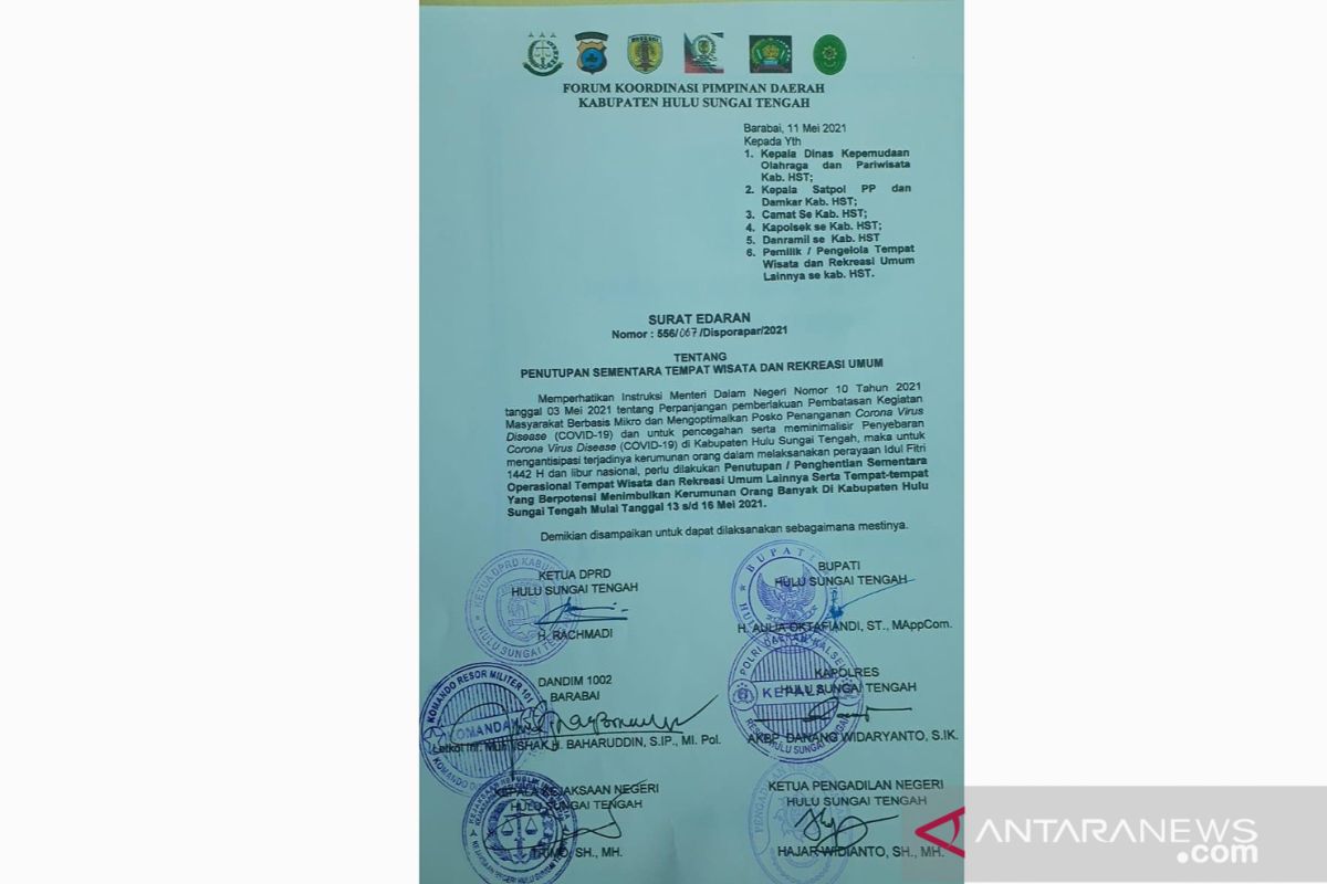 Hanya surat edaran, tidak ada sanksi bagi pengelola wisata tetap buka di HST