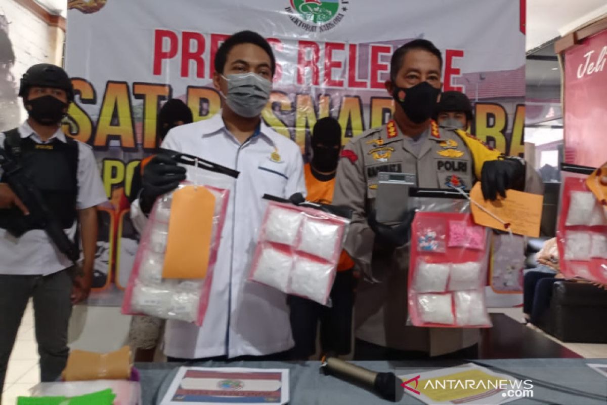 Satnarkoba Polresta Banjarmasin gagalkan peredaran sabu dua kilogram lebih