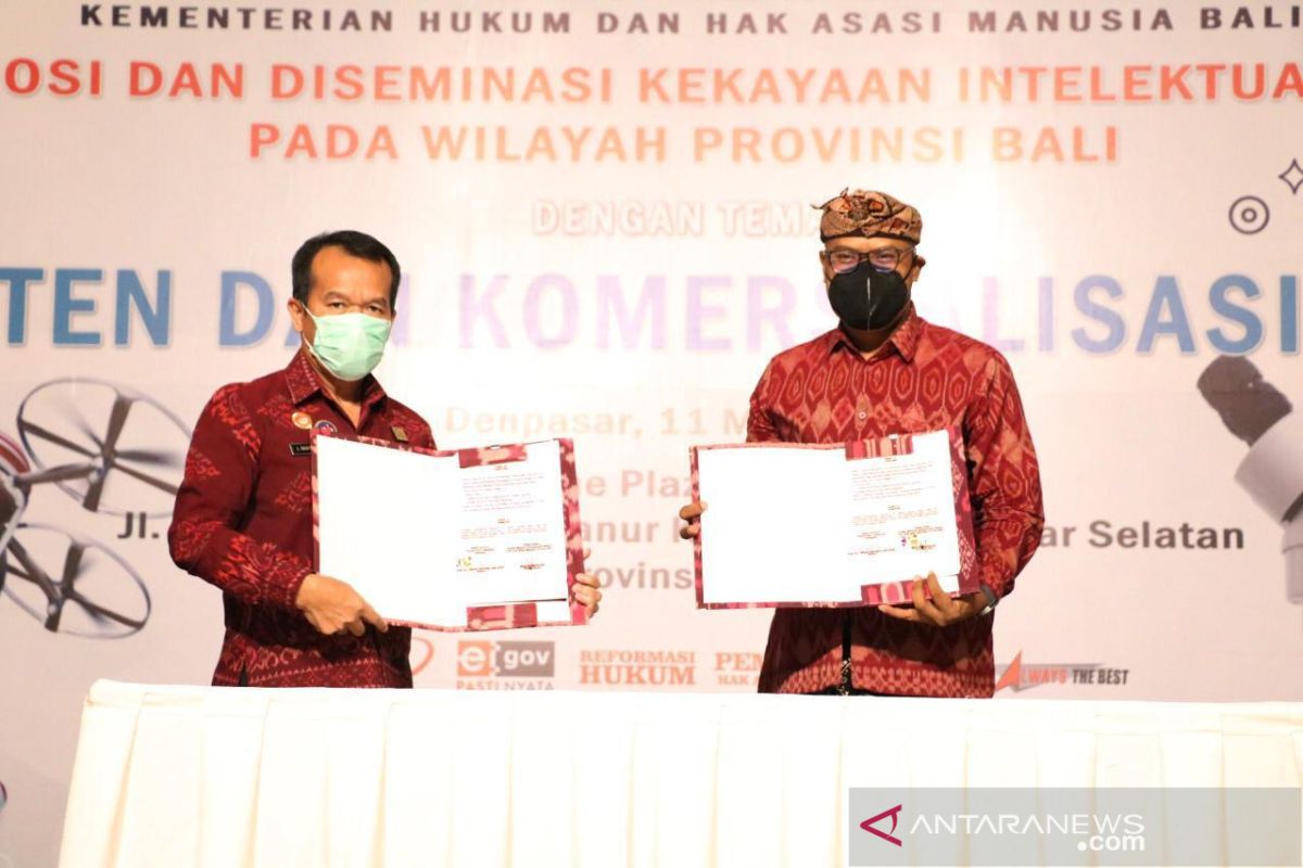 ISI Denpasar-Kemenkumham Bali teken MoU perlindungan kekayaan intelektual