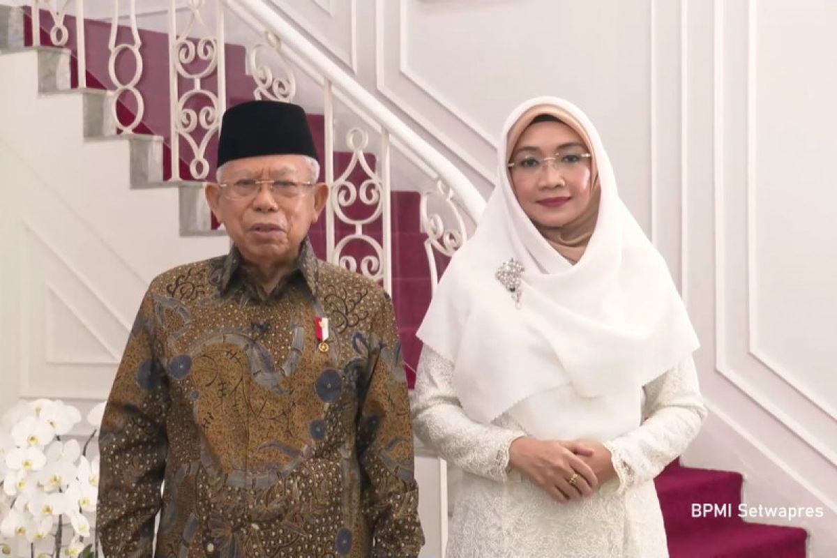 Wapres Ma'ruf Amin merayakan Idul Fitri secara sederhana