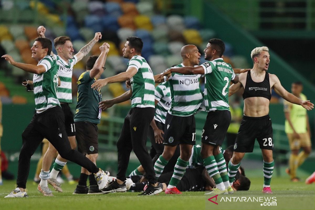 Sporting CP juara liga Portugal setelah paceklik 19 tahun lamanya