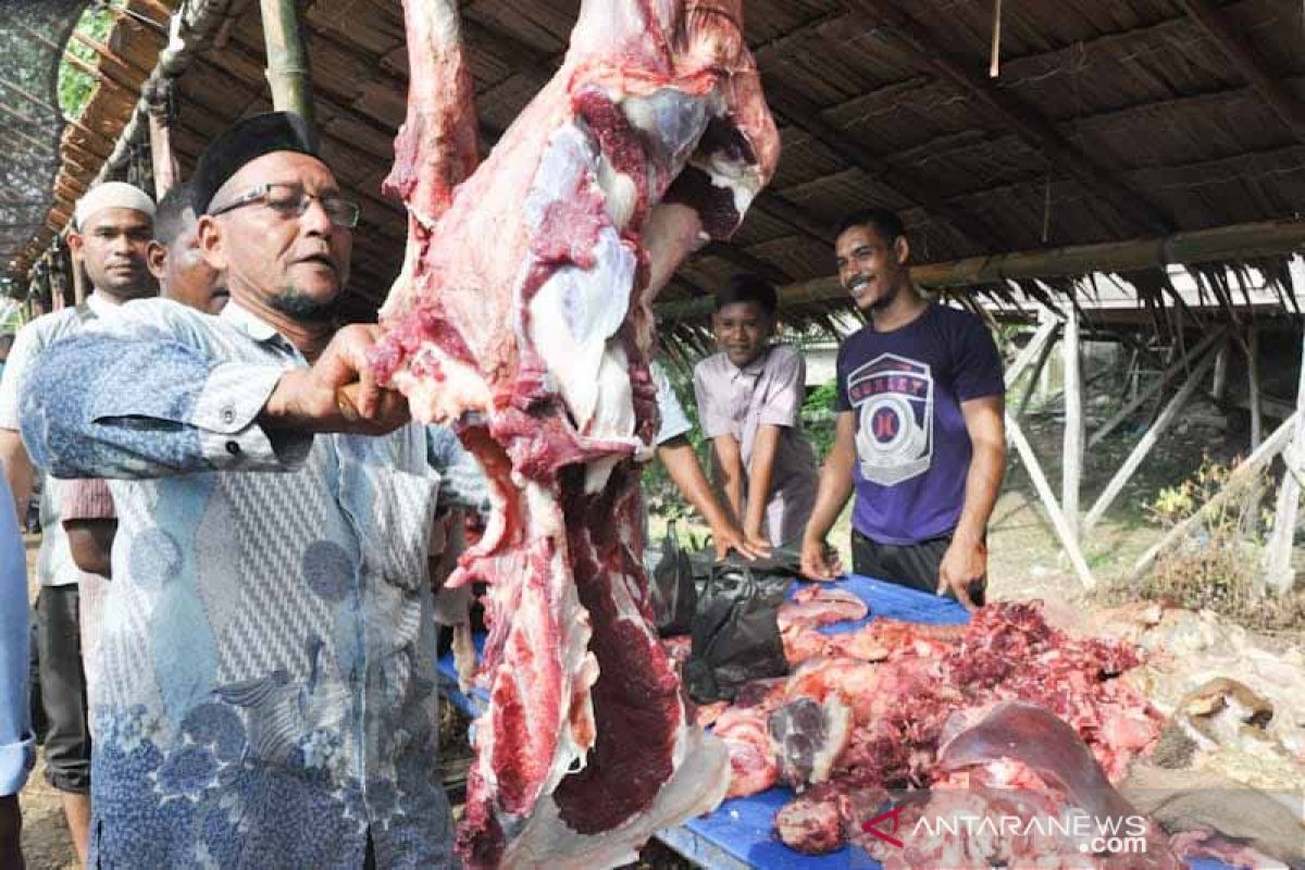 Harga daging meugang Idul Fitri di Aceh Timur Rp180 ribu per kilogram