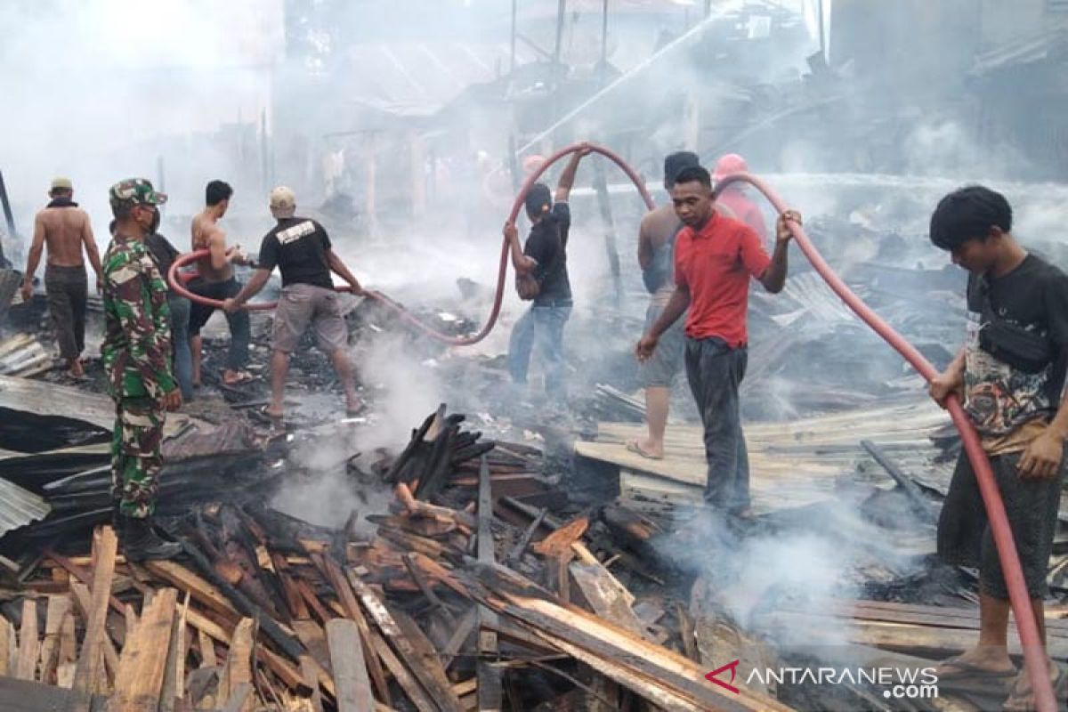 Tujuh rumah hangus terbakar di Kuala Simpang