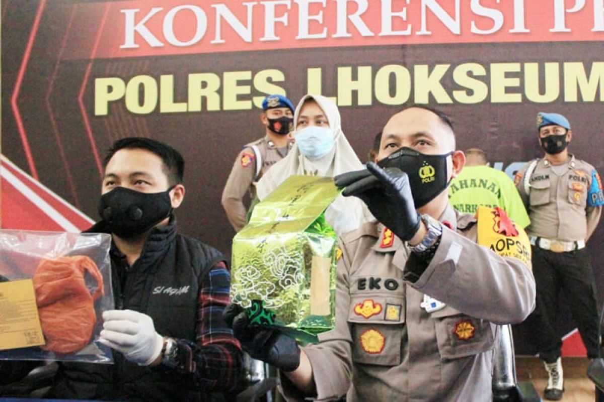 Jadi kurir narkoba, dua warga Aceh Timur ditangkap di Lhokseumawe