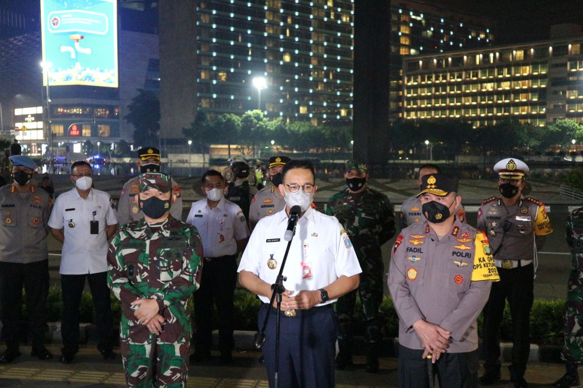 Pimpinan tiga pilar DKI gelar patroli pengamanan malam takbiran