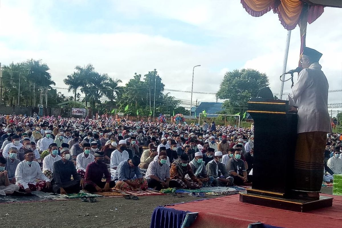 Ribuan warga ikuti Shalat Id di Lapangan Timika Indah Mimika Papua