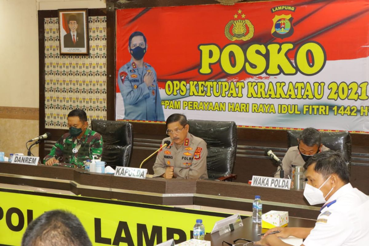Kapolda Lampung instruksikan pelaksanaan operasi penyekatan arus balik