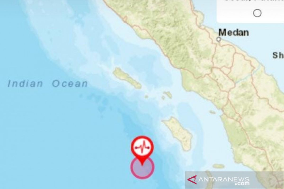 Gempa Nias Dirasa Cukup Kuat di Padang