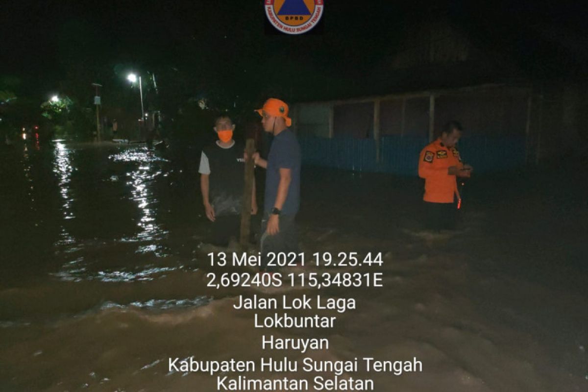 Sungai Satui dan Haruyan meluap, banjir landa 2 kabupaten di Kalsel