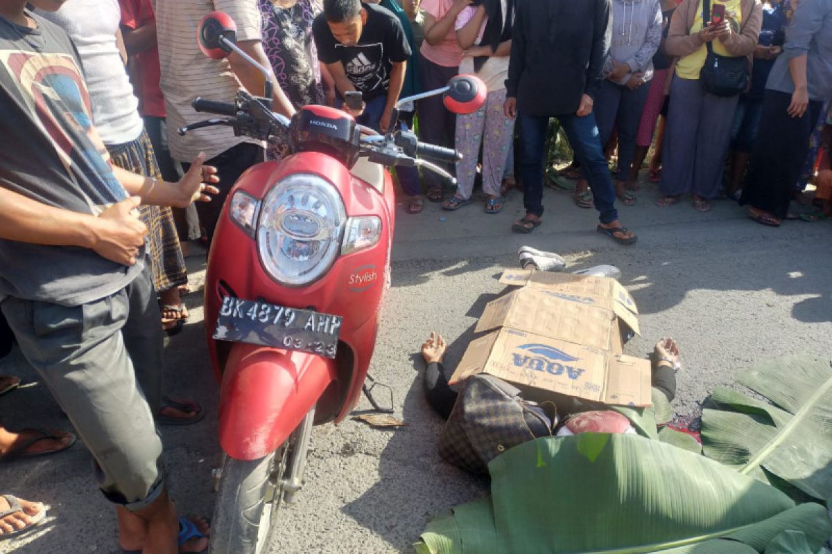 Kecelakaan lalu lintas di Tandem, pengendara motor tewas di tempat