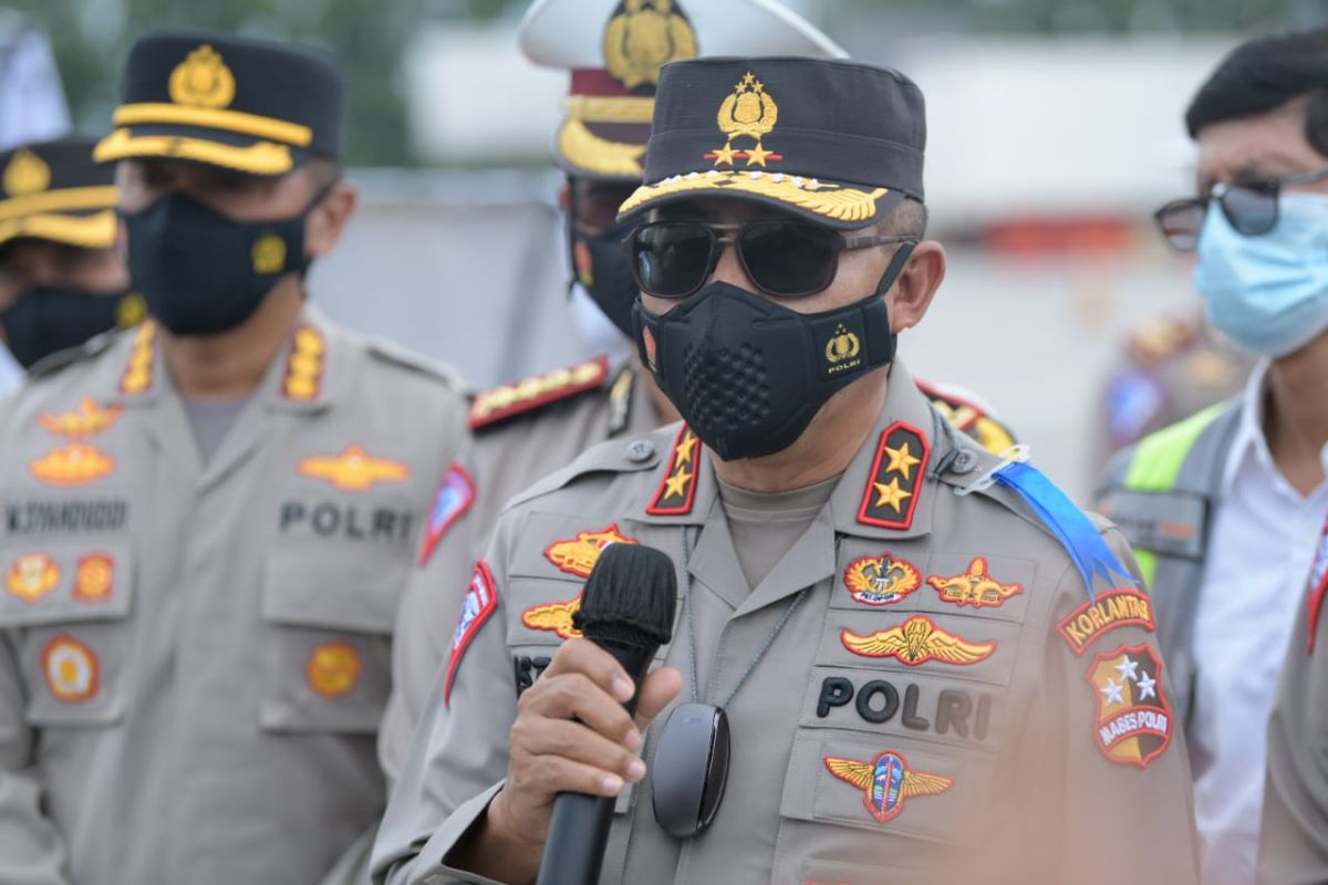 Korlantas Polri  perketat pengawasan antisipasi arus balik