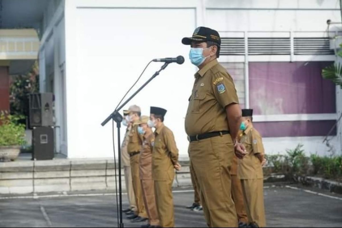 Sekdako Tebing Tinggi pimpin apel perdana usai Idul Fitri 1442 H