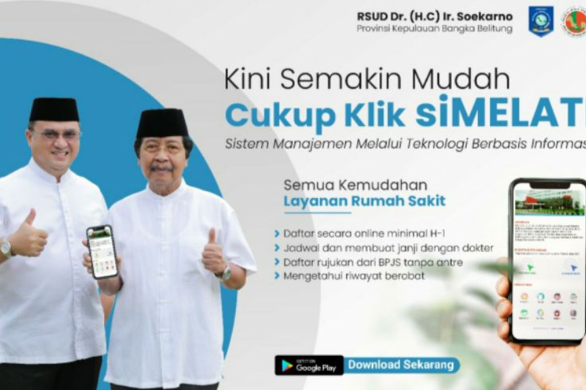 Cukup klik siMelati, masyarakat tidak perlu antre di RSUD Dr. (H.C.) Ir. Soekarno Hatta