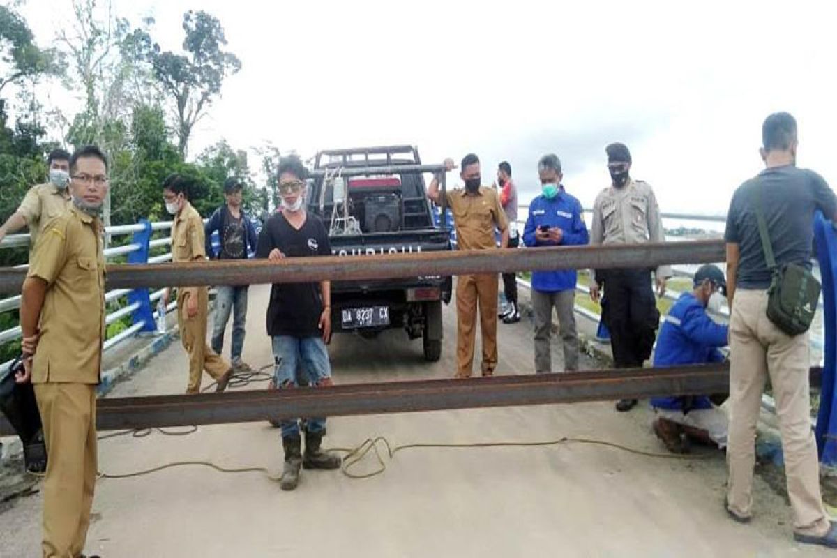 Pemkab Barut kembali portal Jembatan Muara Teweh - Jingah