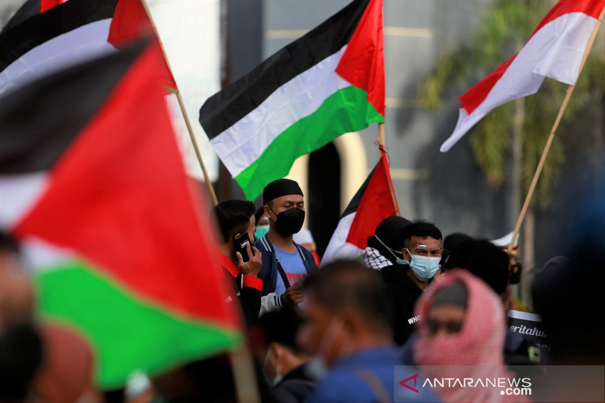 Ormas di Gorontalo menggelar aksi solidaritas untuk Palestina