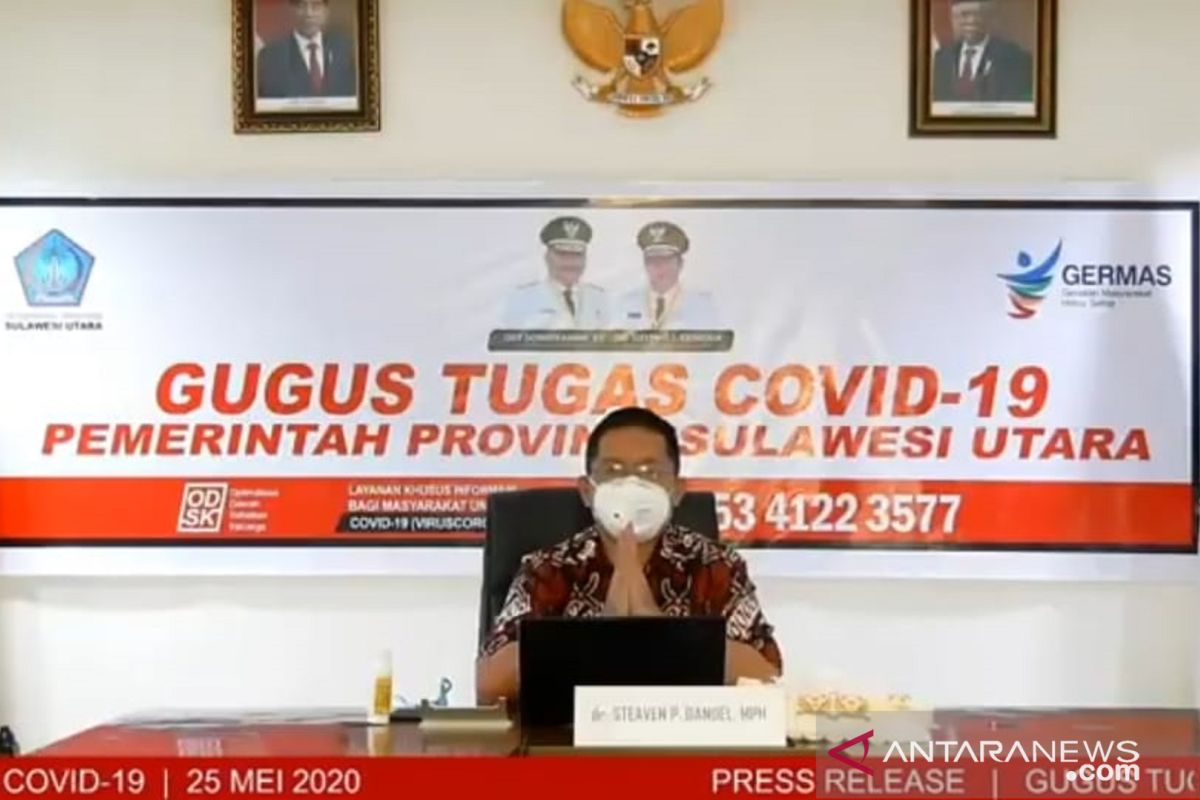 Angka kesembuhan pasien COVID-19 di Sulawesi Utara capai 94,07 persen