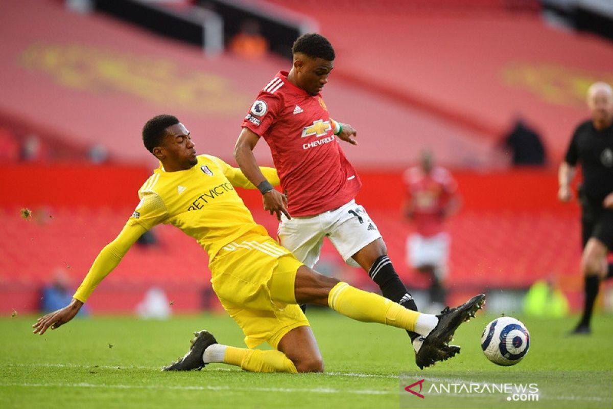 Manchester United ditahan imbang Fulham 1-1 dalam laga kandang pemungkas