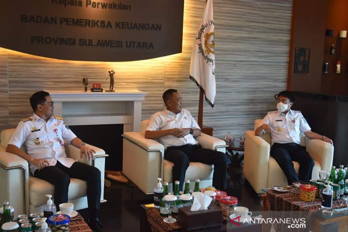 Wali Kota-Wawali Manado kunjungi BPK Sulawesi Utara