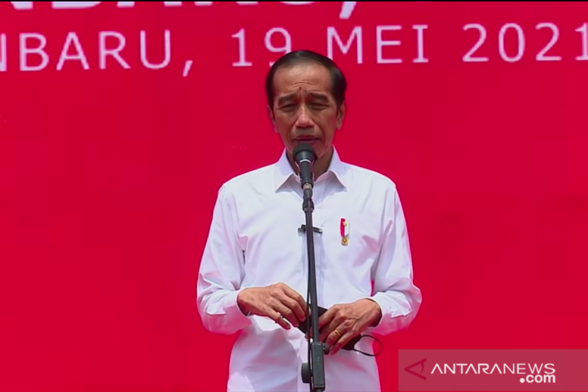 Presiden Jokowi minta Menkes kirim lebih banyak vaksin COVID-19 ke Riau