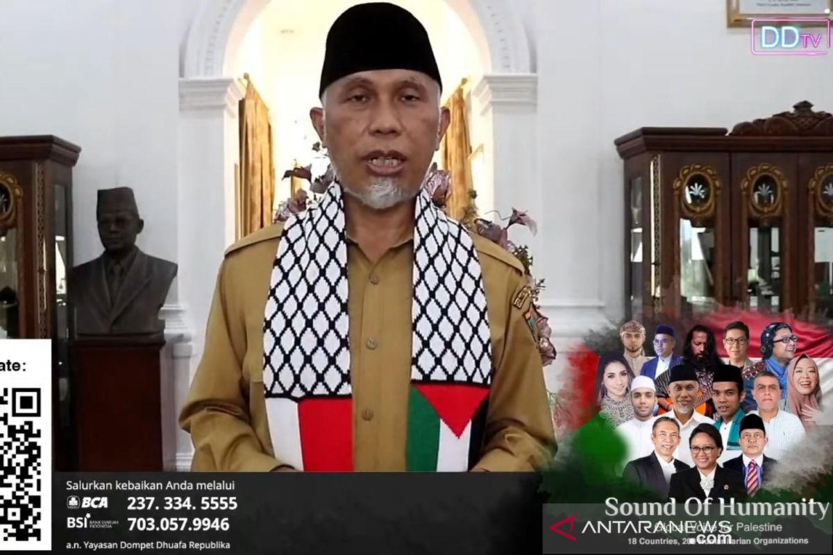 Gubernur Sumbar galang kepedulian warga berdonasi untuk Palestina