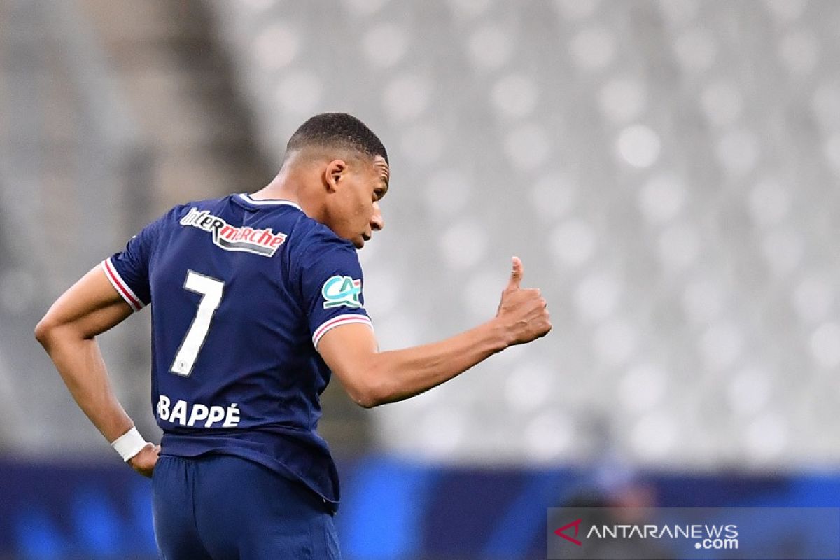 Kylian Mbappe pimpin PSG pertahankan trofi Piala Prancis