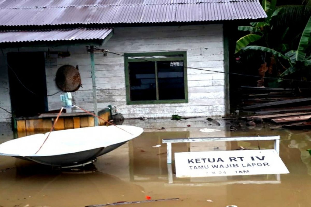 Pedalaman Sungai Kayan banjir, warga Bulungan diimbau waspada