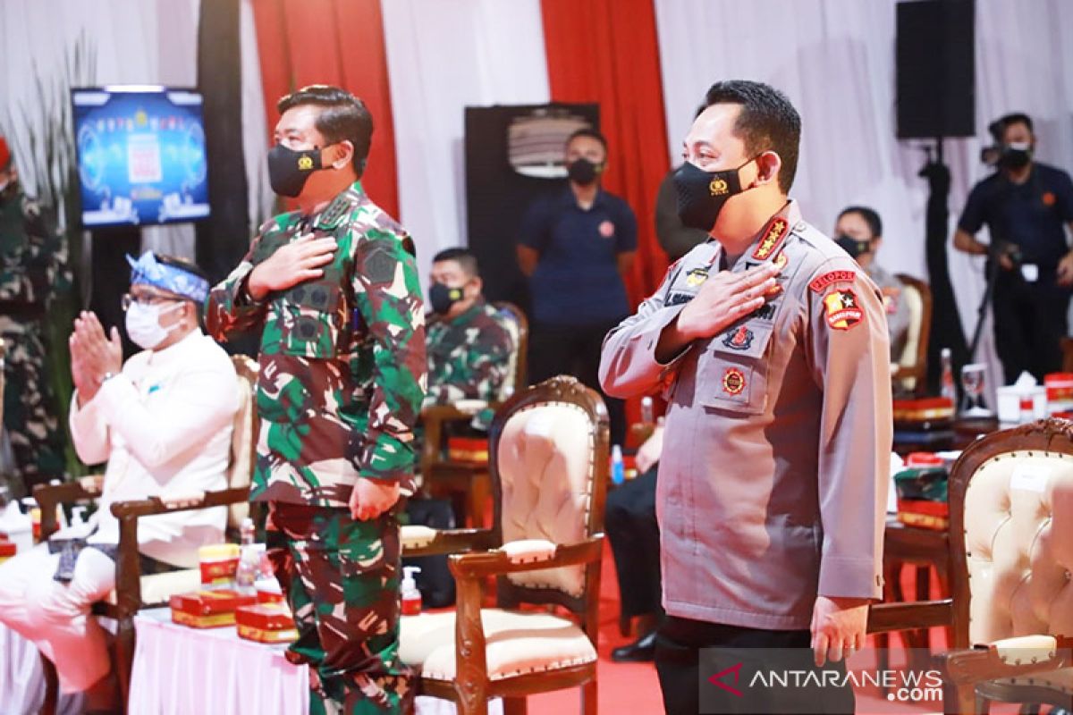 Kapolri bersama Panglima TNI luncurkan layanan darurat 110