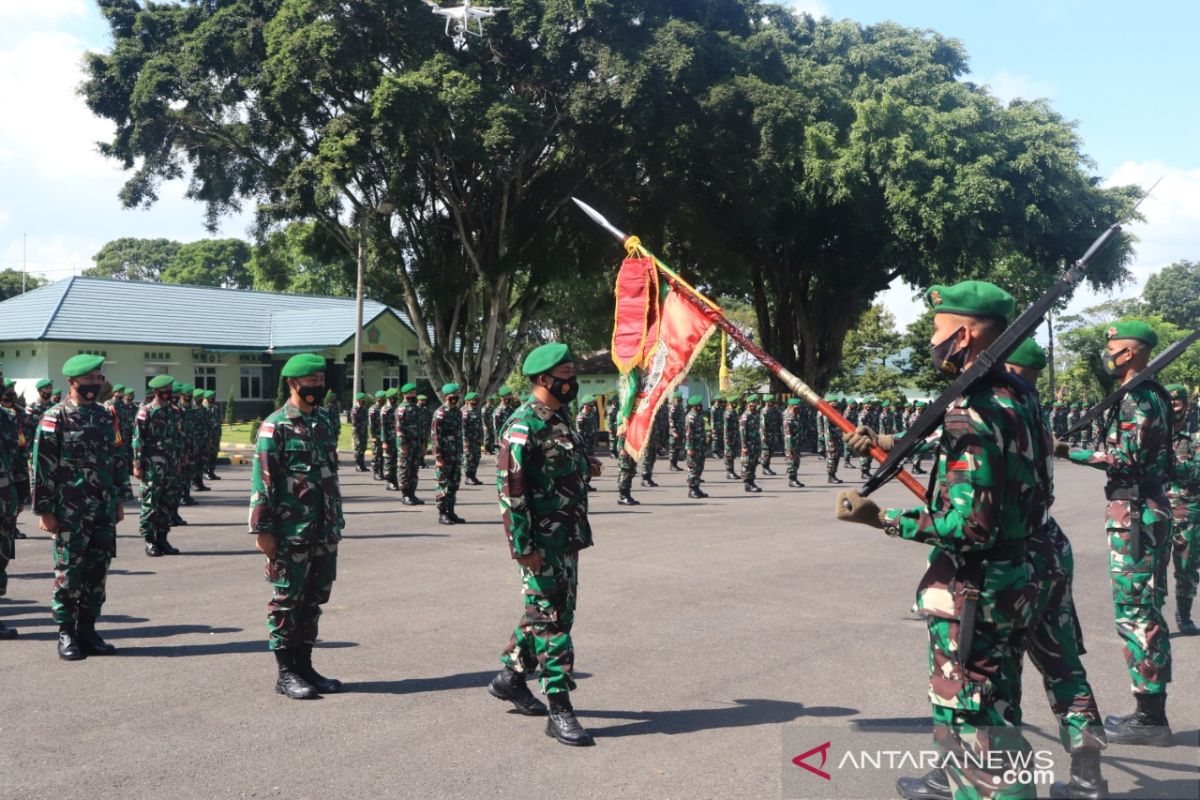 450 prajurit Yonif 144 diberangkatkan ke Kalimantan jaga perbatasan Indonesia-Malaysia