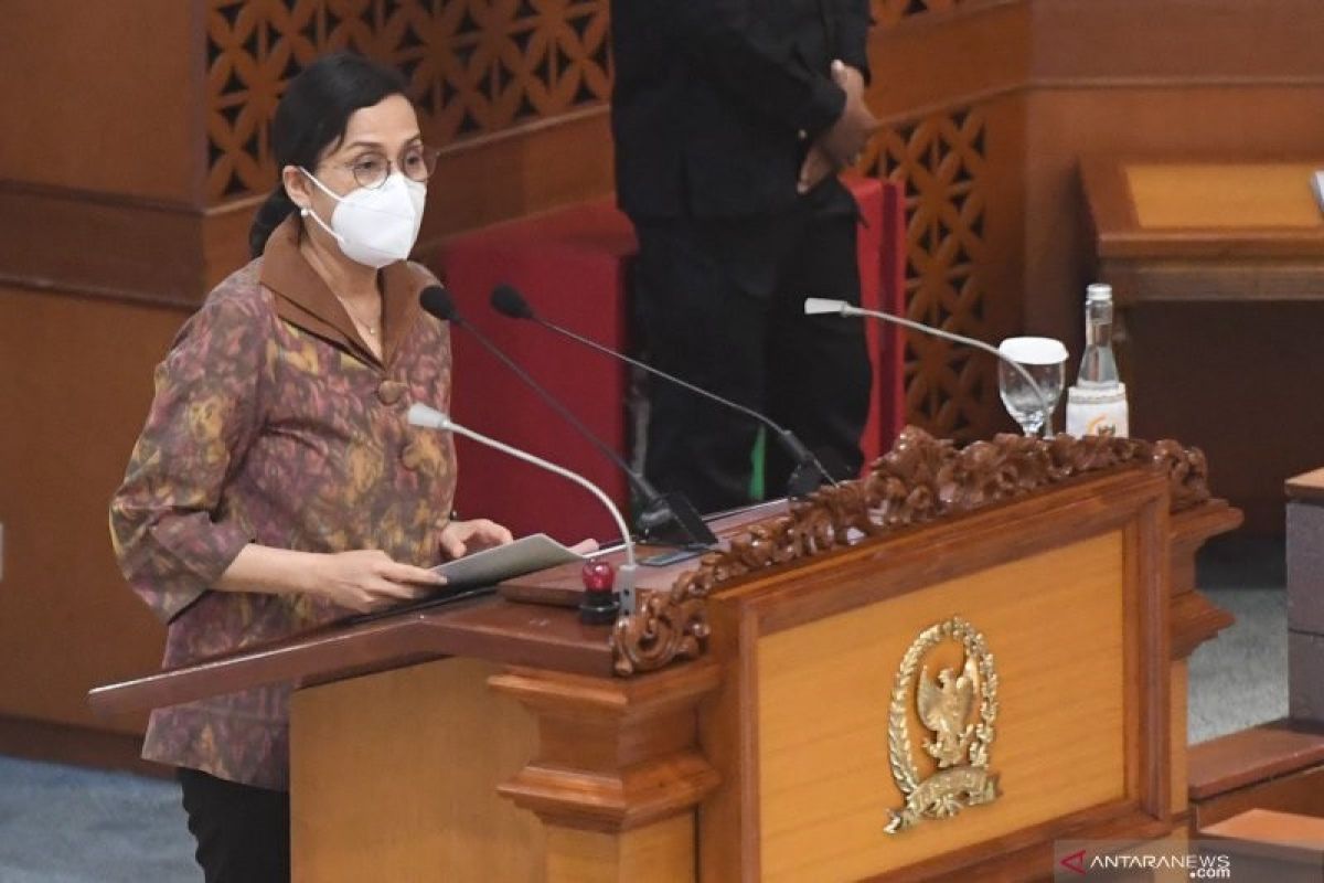 Di Paripurna DPR, Menteri Keuangan Sri Mulyani paparkan 5 fokus kebijakan fiskal 2022