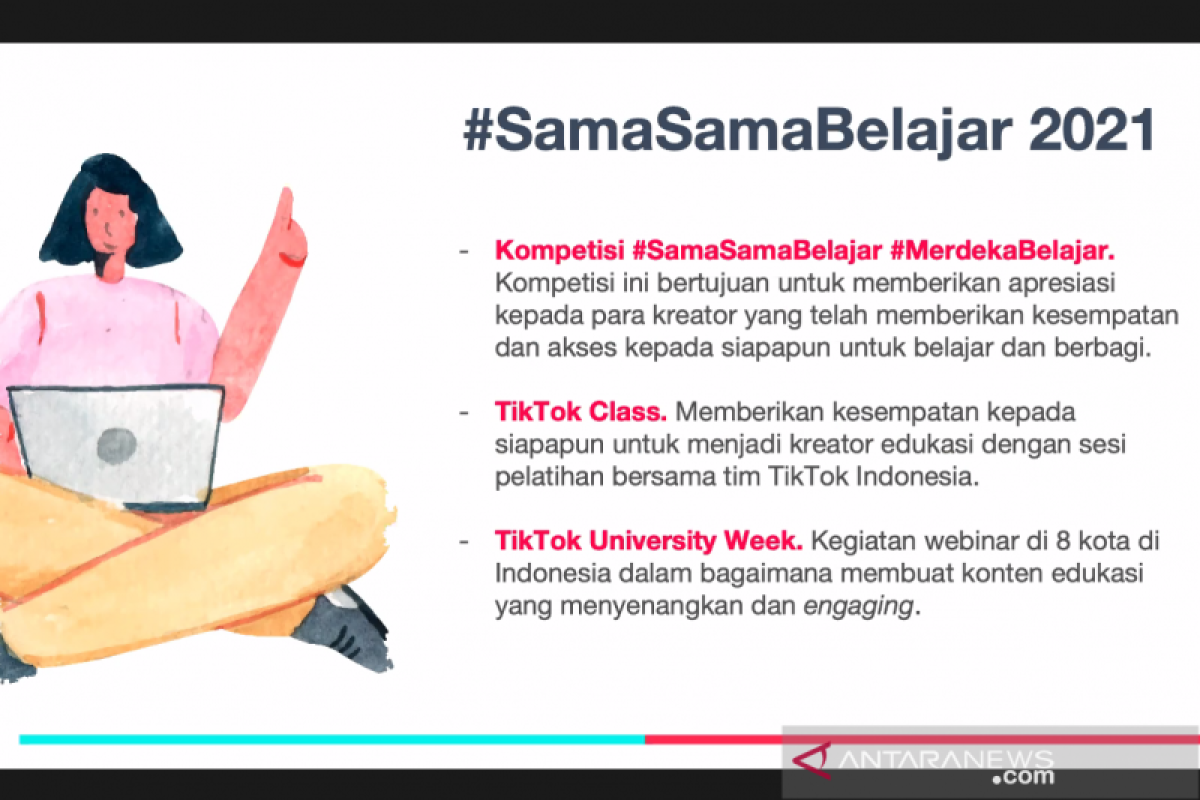 Strategi TikTok dukung pendidikan lewat kampaye #SamaSamaBelajar 2021