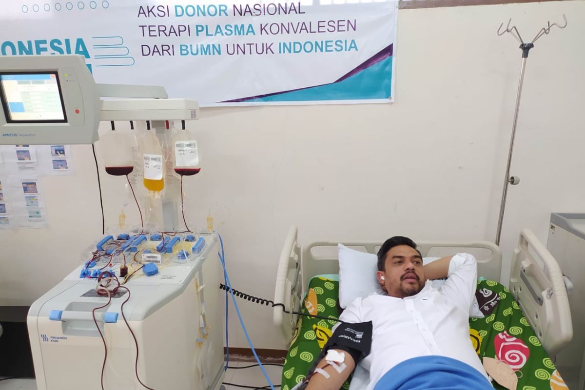 Maman Abdurrahman donor darah plasma konvalesen untuk pasien COVID-19