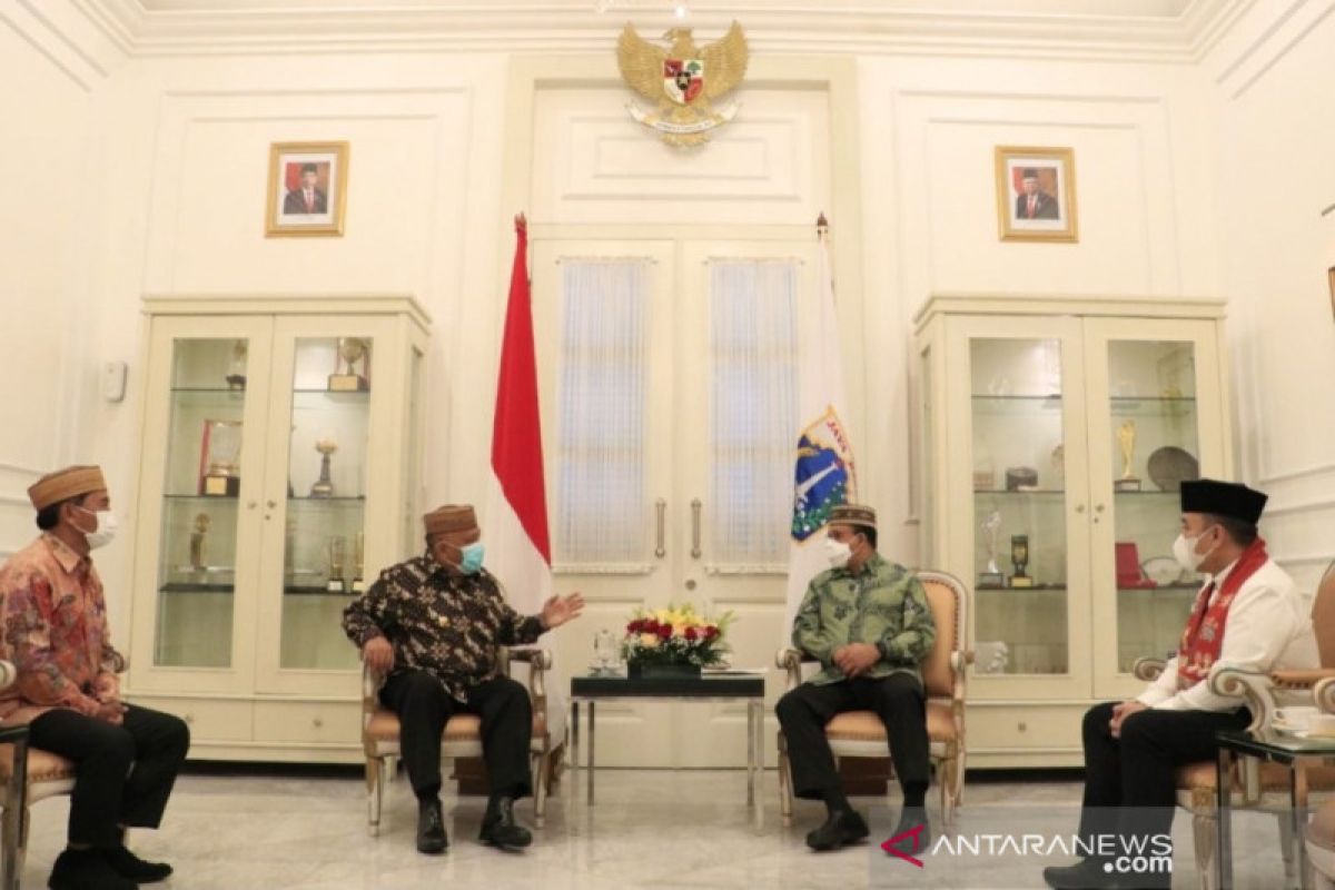 Gubernur Gorontalo bertemu Gubernur DKI belajar aplikasi pengadaan barang