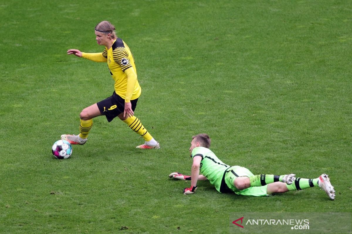 Dwigol Haaland antar Dortmund tundukkan Leverkusen 3-1 di pengujung musim