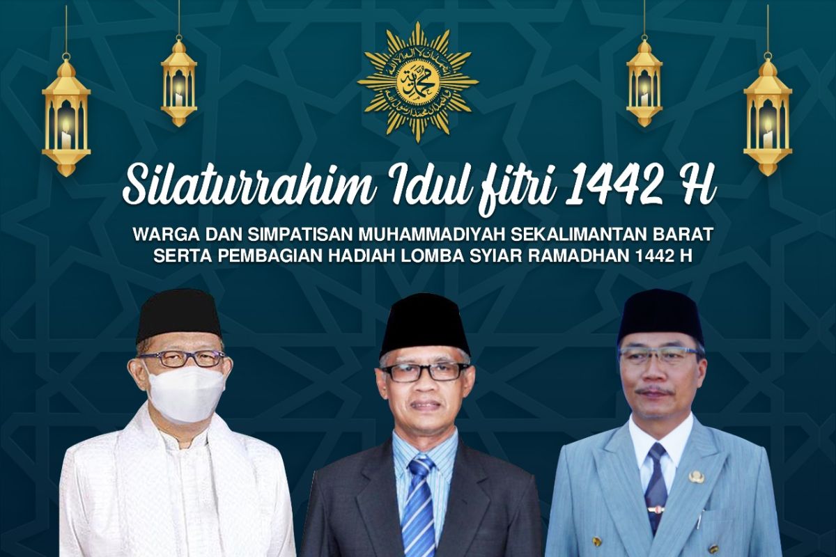 Pagi ini silaturrahim Idulfitri Muhammadiyah Kalbar bersama KH Haedar Nashir