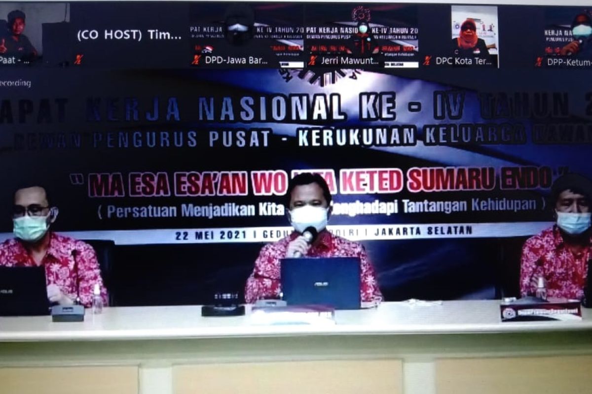 KKK gelar Rakernas ke-4, Sompie ajak persatuan tou Kawanua