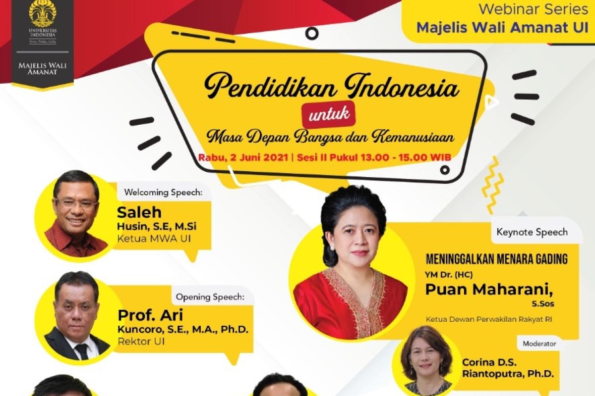 Webinar MWA UI hadirkan Puan Maharani bahas pendidikan Indonesia