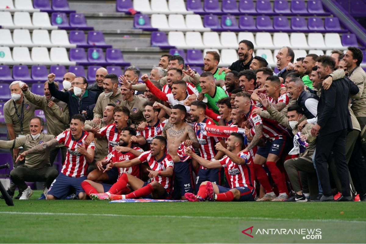 Atletico Madrid berhasil jadi juara Liga Spanyol