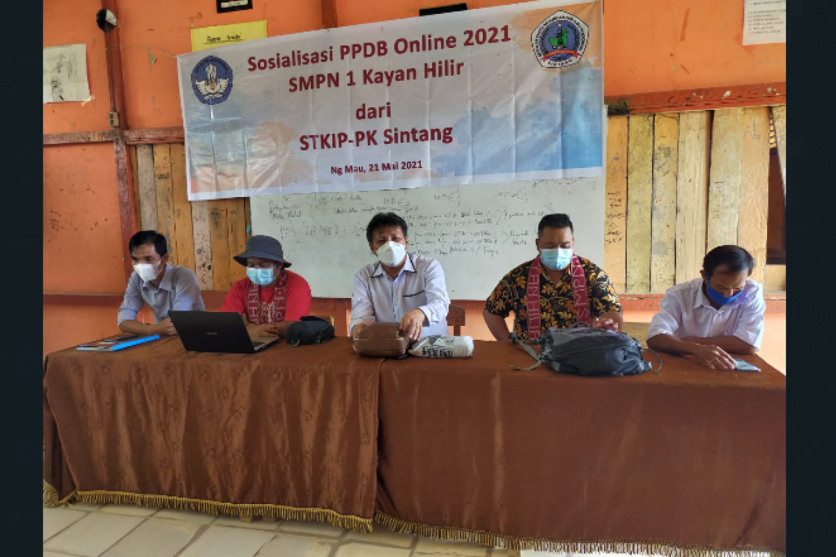 Bimtek dan sosialisasi PPDB Online di SMPN 1 Kayan Hilir TA 2021/2022