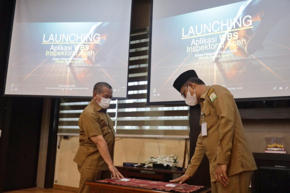 Inspektorat Aceh meluncurkan aplikasi Whistleblowing System