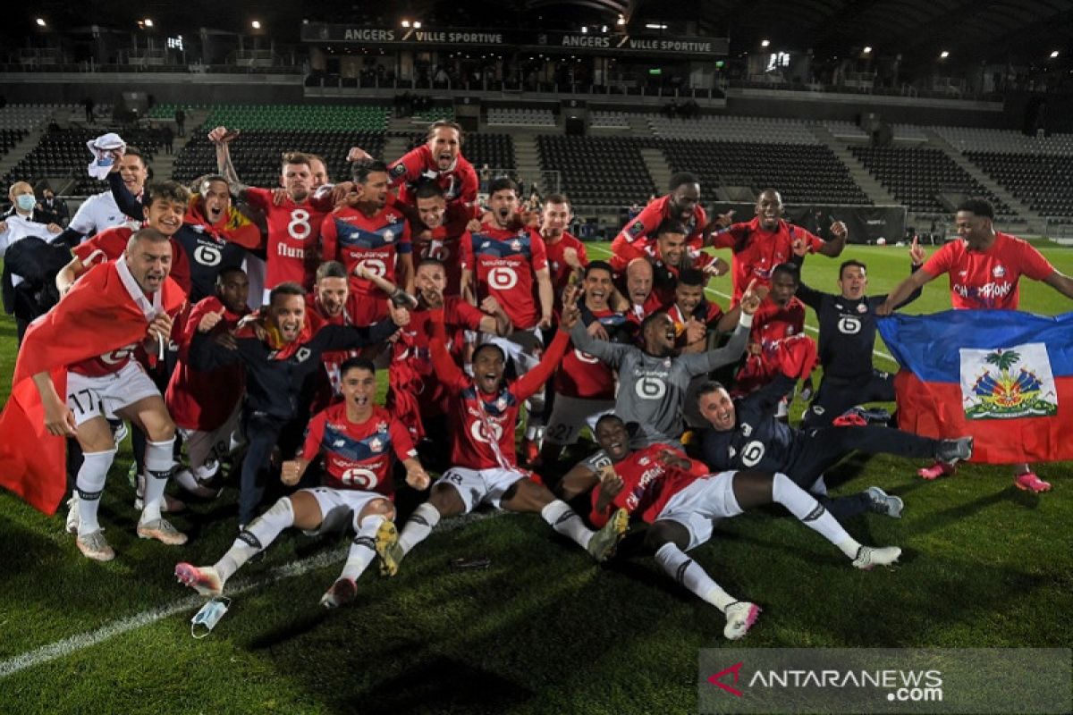 Lille meraih gelar juara Liga Prancis 2020/21 selang satu dasawarsa